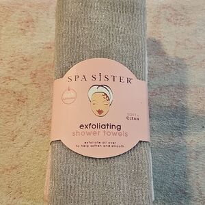 Exfoliating Shower Towel - Gray